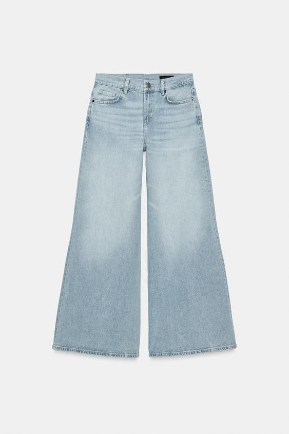 Jean ZW Collection maxi à jambe large et taille basse