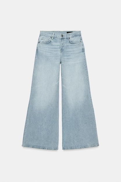 Jean ZW Collection maxi à jambe large et taille basse