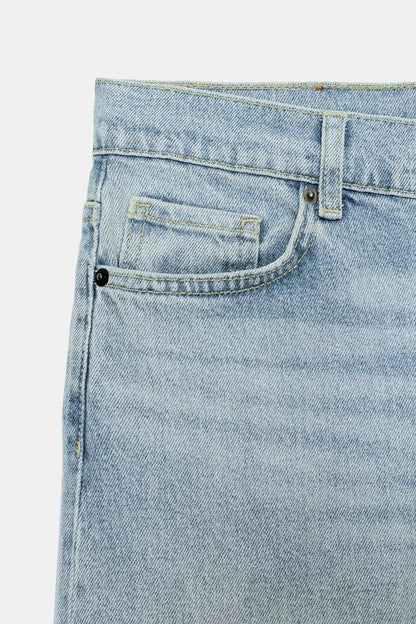 Jean ZW Collection maxi à jambe large et taille basse