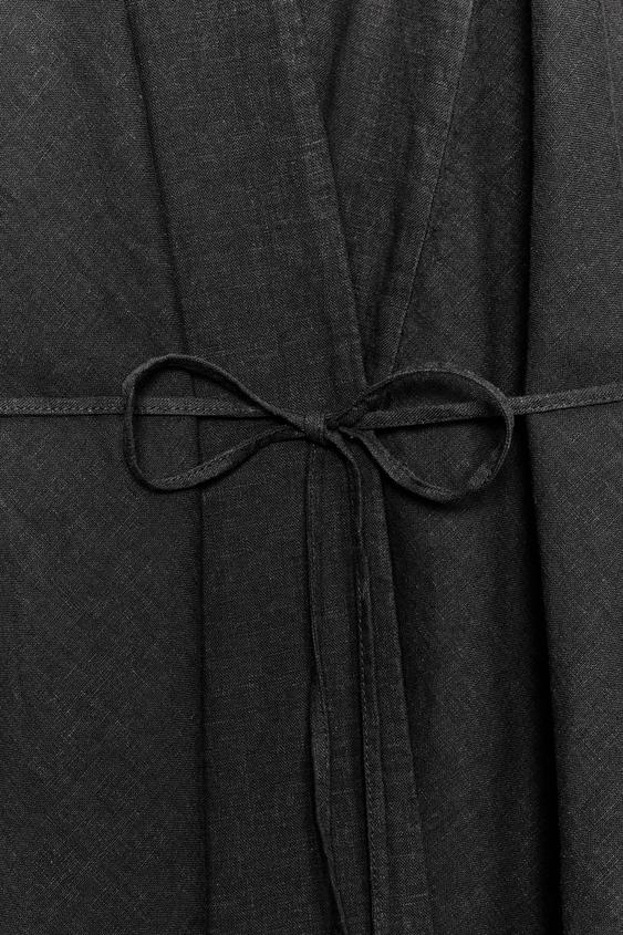 Top croisé en lin ZW Collection