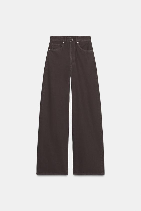 Jean TRF extra à jambe large taille haute