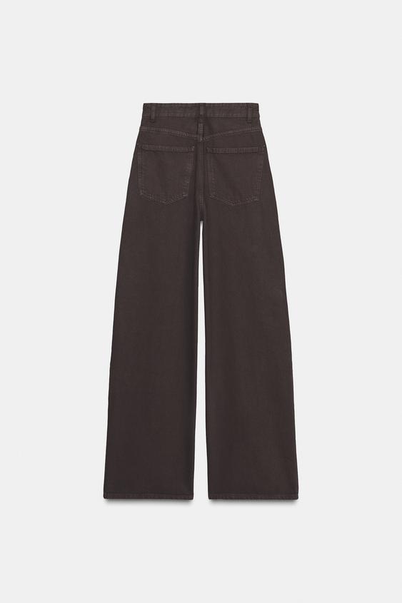 Jean TRF extra à jambe large taille haute