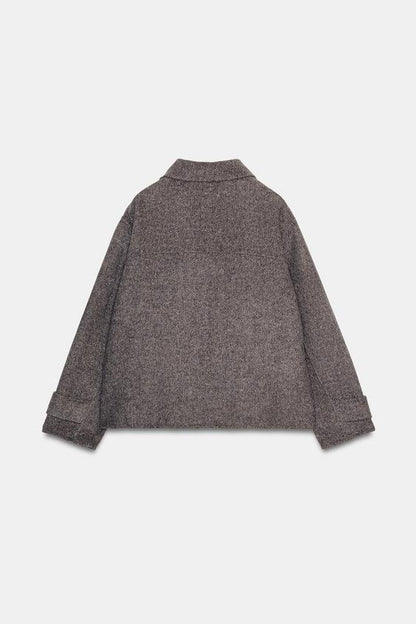 Manteau court en laine