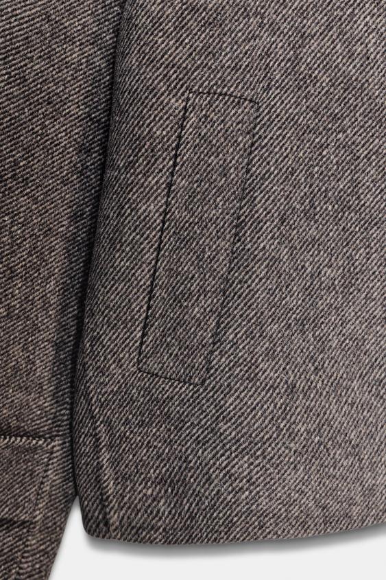 Manteau court en laine