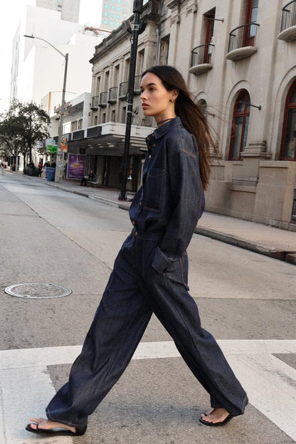 Jean Z1975 jogger à jambe large taille haute