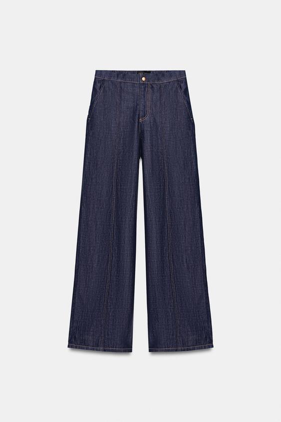 Jean Z1975 jogger à jambe large taille haute