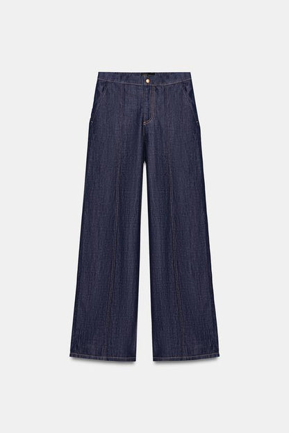 Jean Z1975 jogger à jambe large taille haute