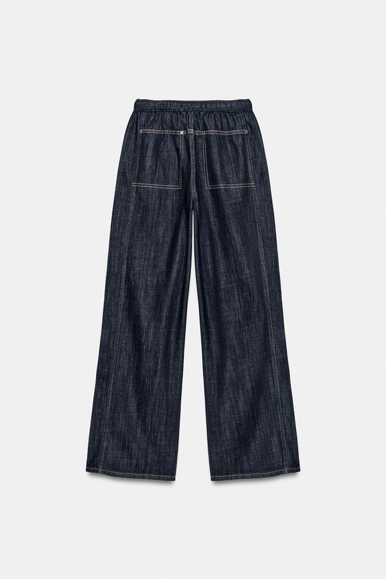 Jean Z1975 jogger à jambe large taille mi-haute