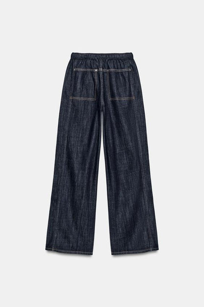 Jean Z1975 jogger à jambe large taille mi-haute