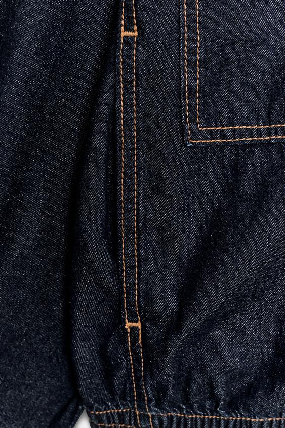 Blouson Z1975 bomber en denim à col montant