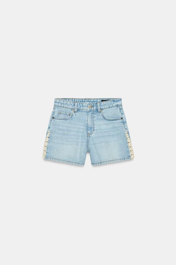 Short Z1975 contrasté au crochet