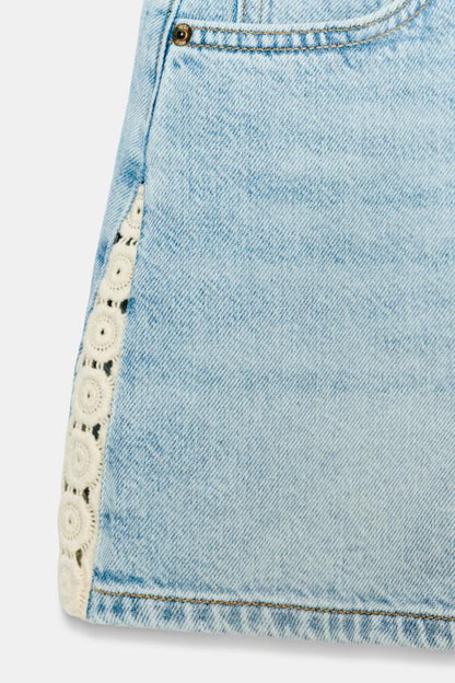 Short Z1975 contrasté au crochet