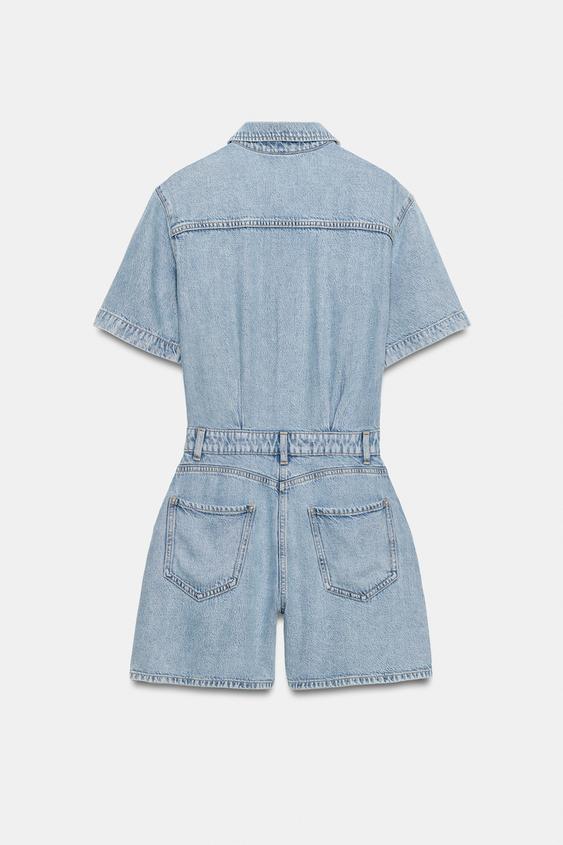 Combinaison Z1975 courte fluide en denim