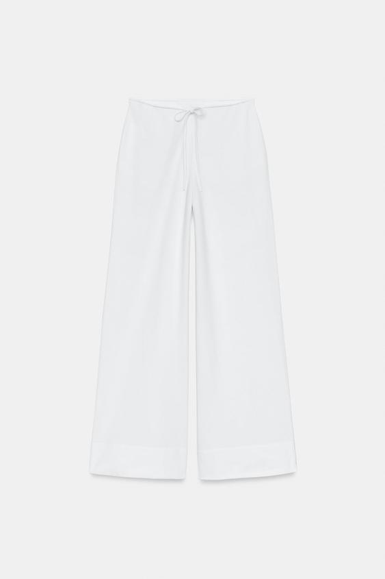 Pantalon droit en coton