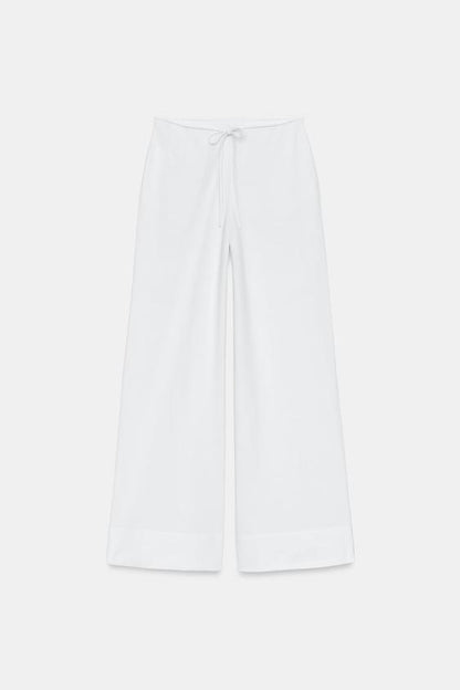 Pantalon droit en coton