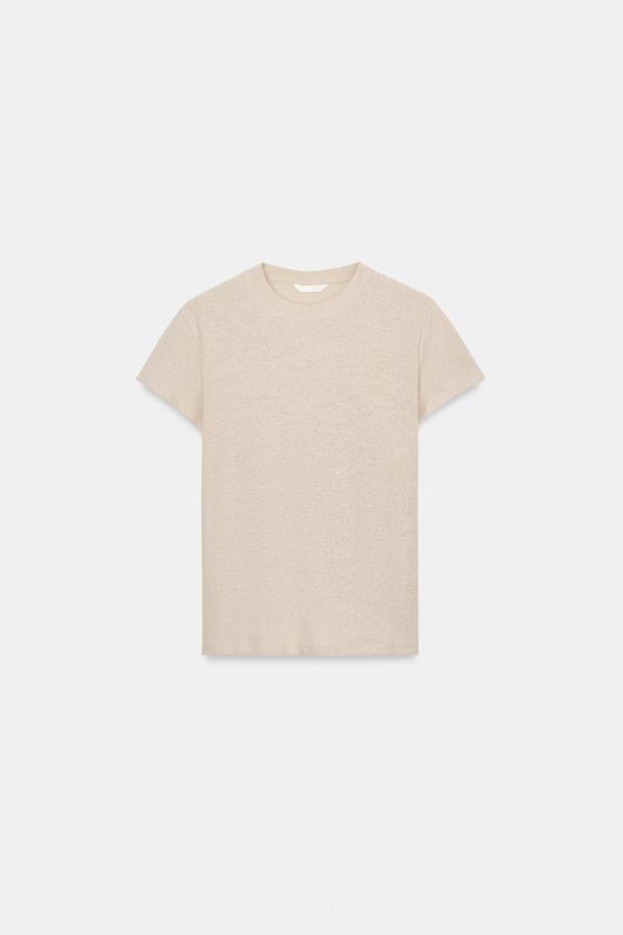 T-shirt en lin à manches courtes