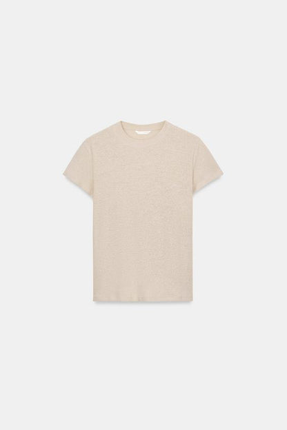 T-shirt en lin à manches courtes