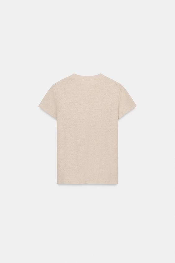 T-shirt en lin à manches courtes