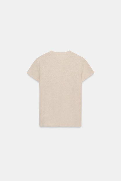 T-shirt en lin à manches courtes