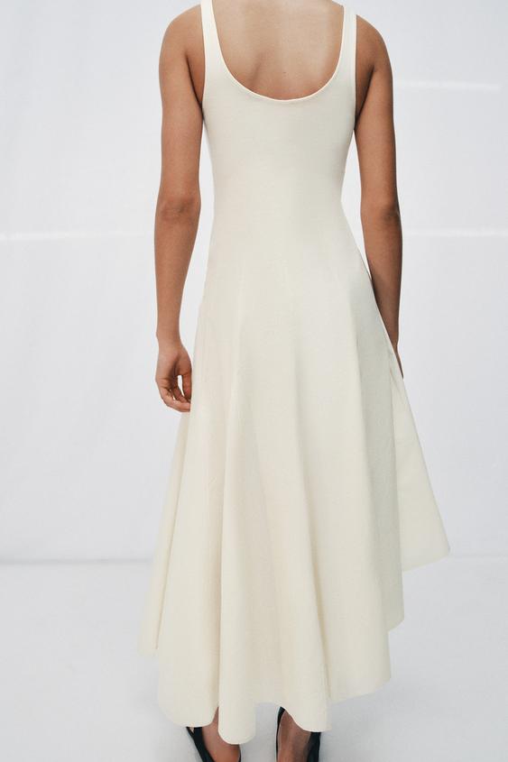 Robe contrastée godets