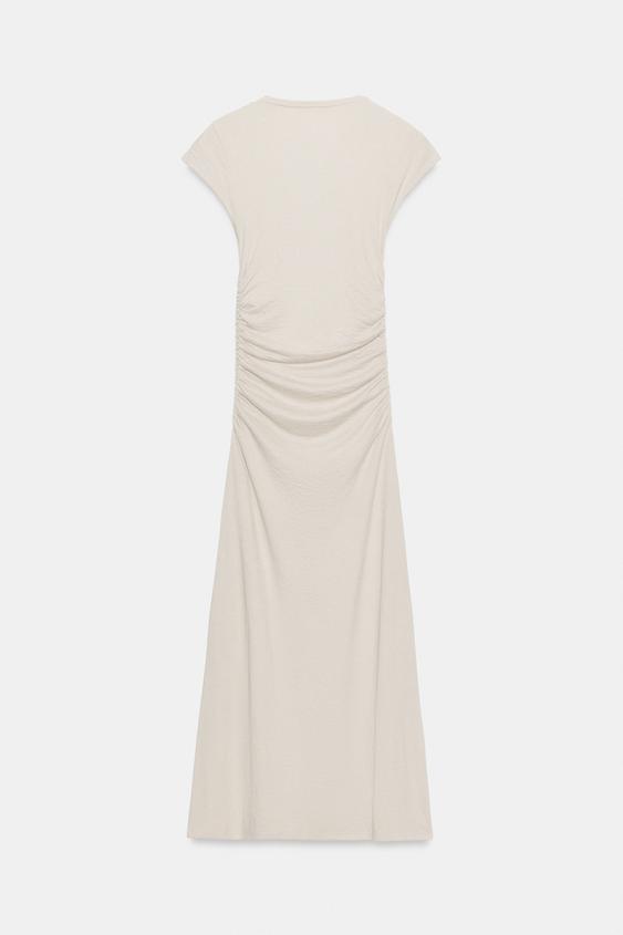 Robe midi drapée