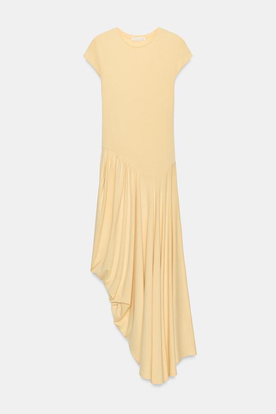 Robe longue asymétrique
