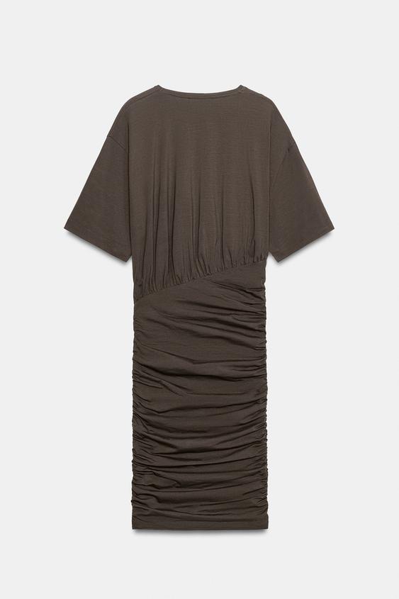 Robe courte drapée