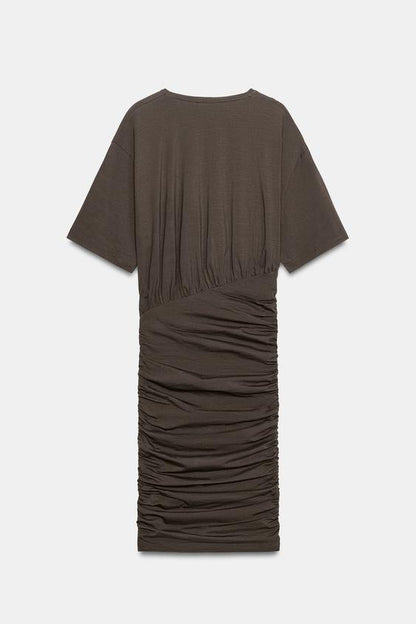 Robe courte drapée