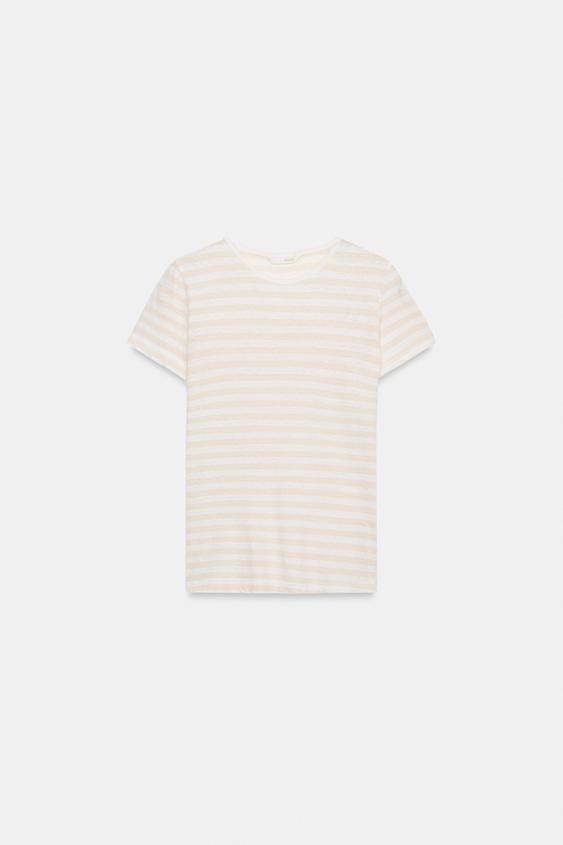 T-shirt à manches courtes en lin