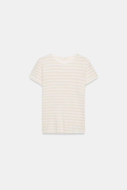 T-shirt à manches courtes en lin