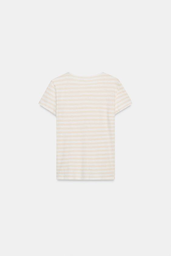 T-shirt à manches courtes en lin