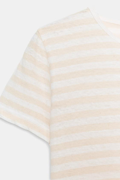 T-shirt à manches courtes en lin