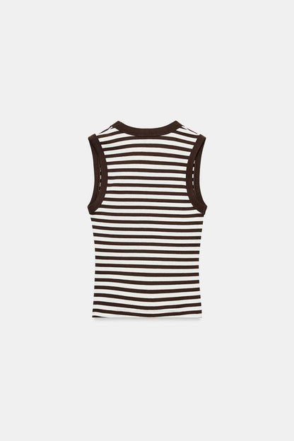 T-shirt en coton à décolleté en V