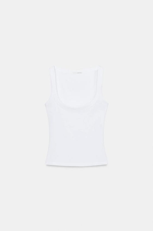 T-shirt en coton sans manches