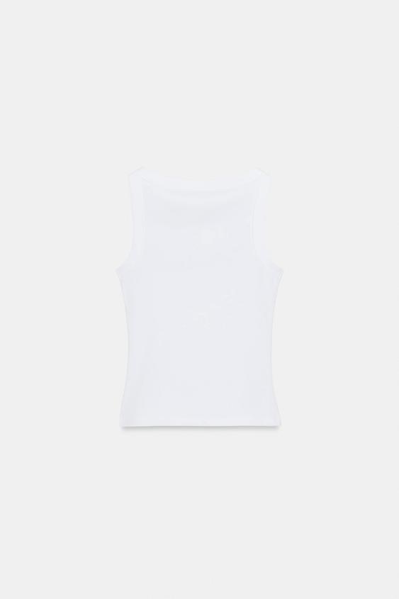 T-shirt en coton sans manches