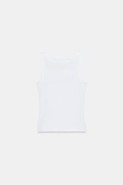 T-shirt en coton sans manches