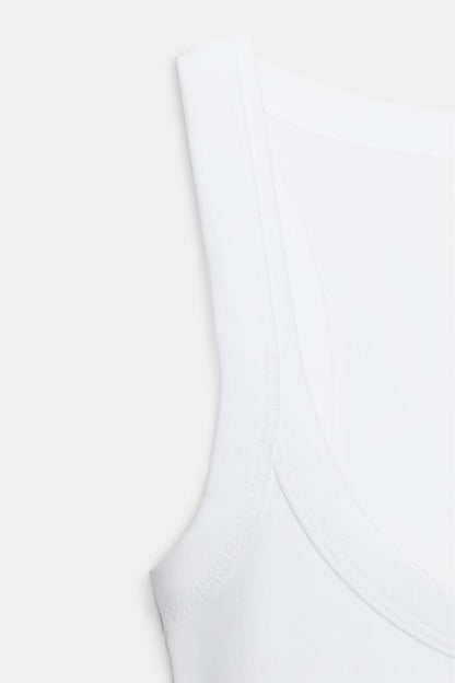 T-shirt en coton sans manches