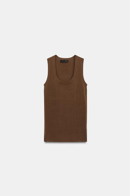 Top en maille ultrafine