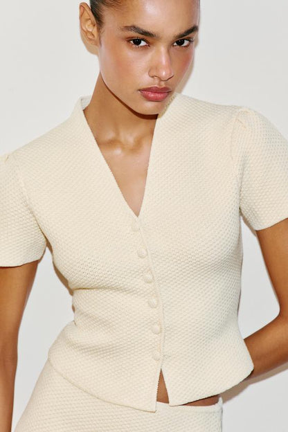 Veste structurée en maille