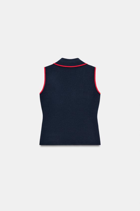 Gilet croisé à boucles