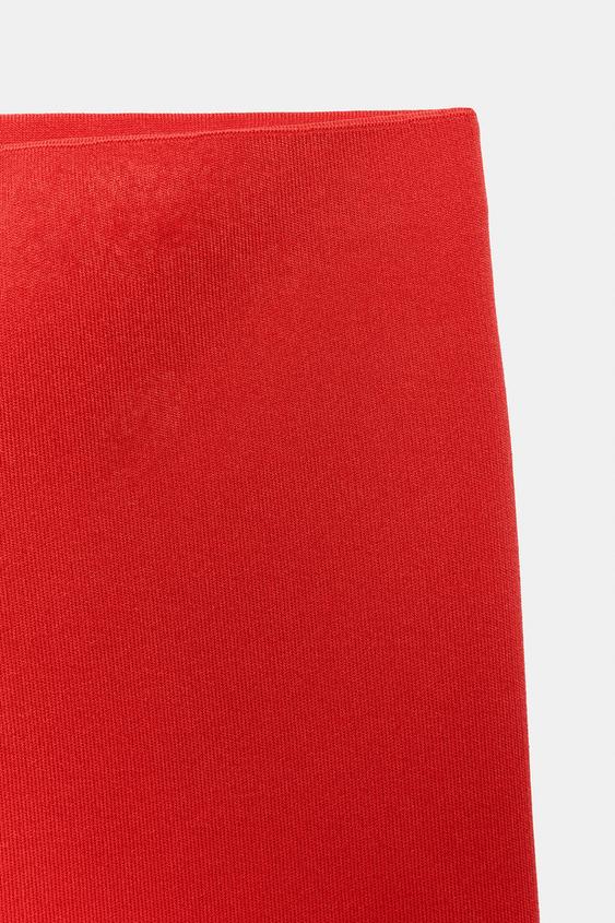Pantalon coupe évasée en maille