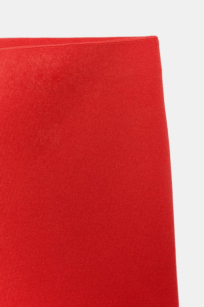 Pantalon coupe évasée en maille
