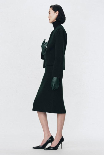 Veste à épaulettes 100 % laine Soshiotsuki x Zara