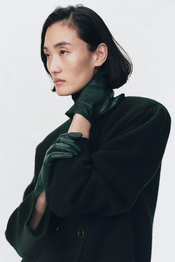 Veste à épaulettes 100 % laine Soshiotsuki x Zara