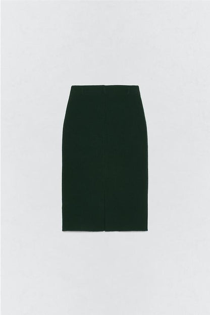 Jupe midi 100 % laine Soshiotsuki x Zara