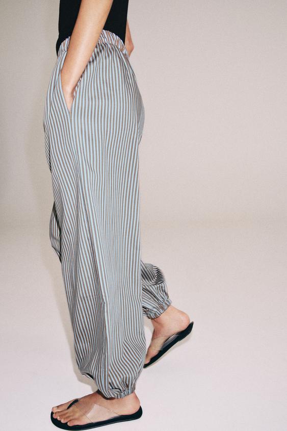 Pantalon bouffant à rayures ZW Collection