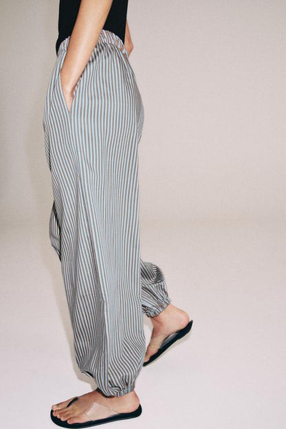 Pantalon bouffant à rayures ZW Collection