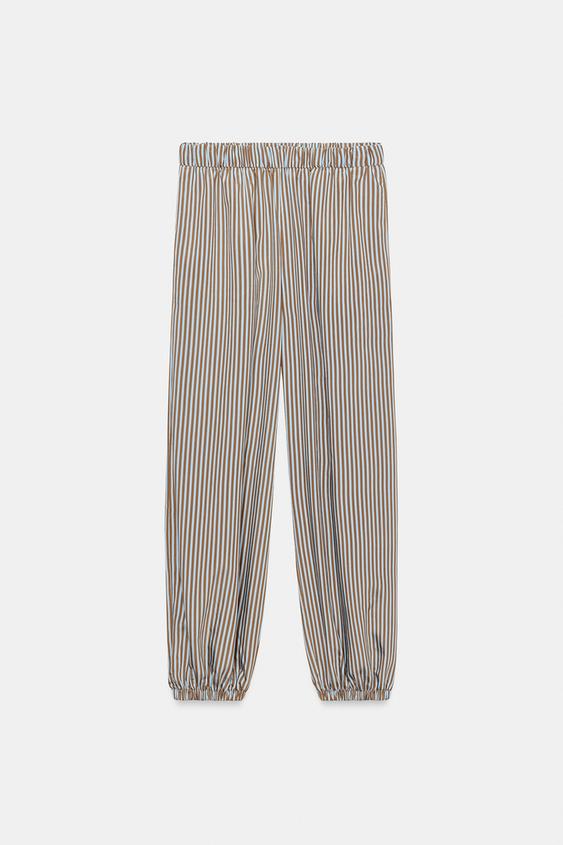 Pantalon bouffant à rayures ZW Collection