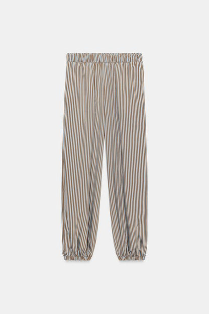 Pantalon bouffant à rayures ZW Collection