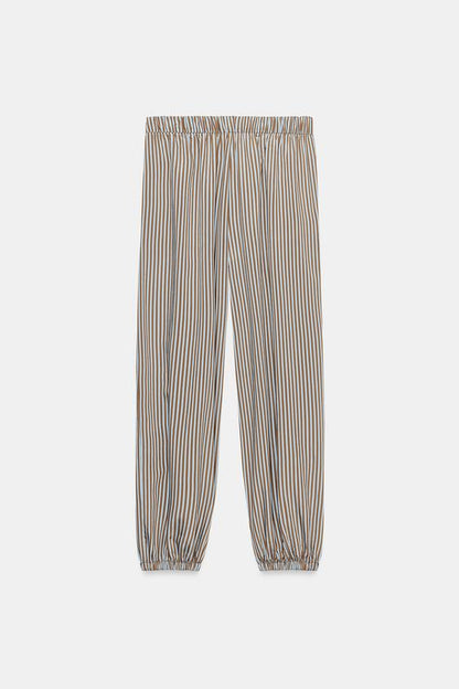 Pantalon bouffant à rayures ZW Collection